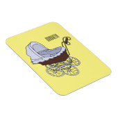 ベビーカー漫画イラストレーション マグネット (右側)