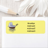 ベビーカー漫画イラストレーション ラベル (インサイチュ)