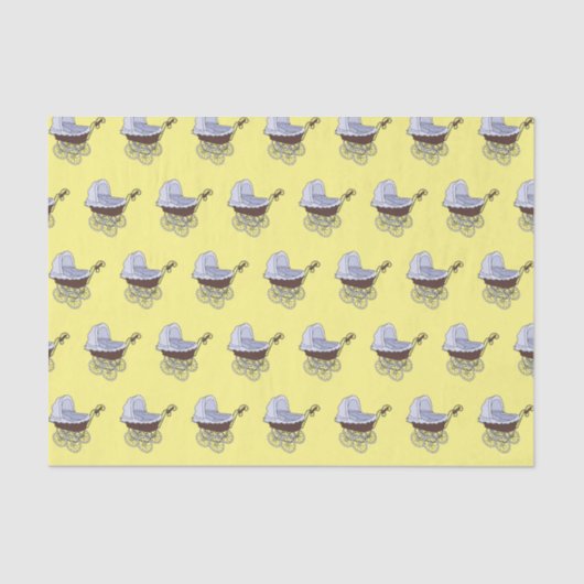 ベビーカー漫画イラストレーション 薄葉紙 (正面)