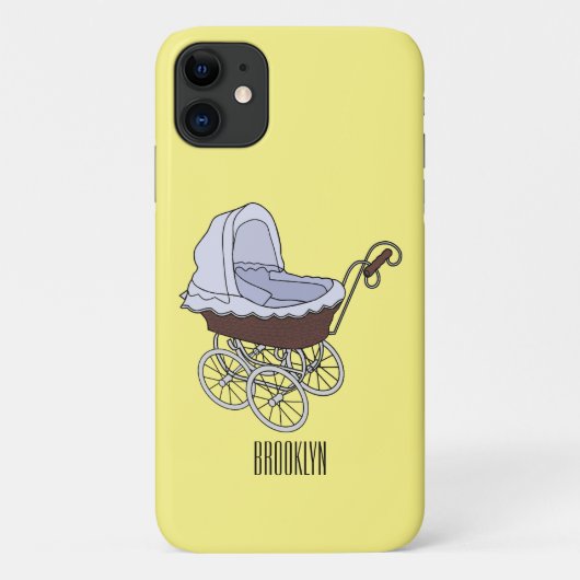 ベビーカー漫画イラストレーション Case-Mate iPhoneケース (裏面)