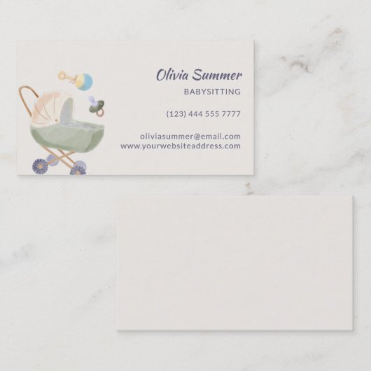 ベビーカー 名刺 (正面/裏面)