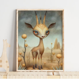 ベビーガゼルアフリカ動物 |ガゼルウォールプリント ポスター