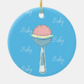 ベビーガラトルクリスマス飾り セラミックオーナメント (裏面)
