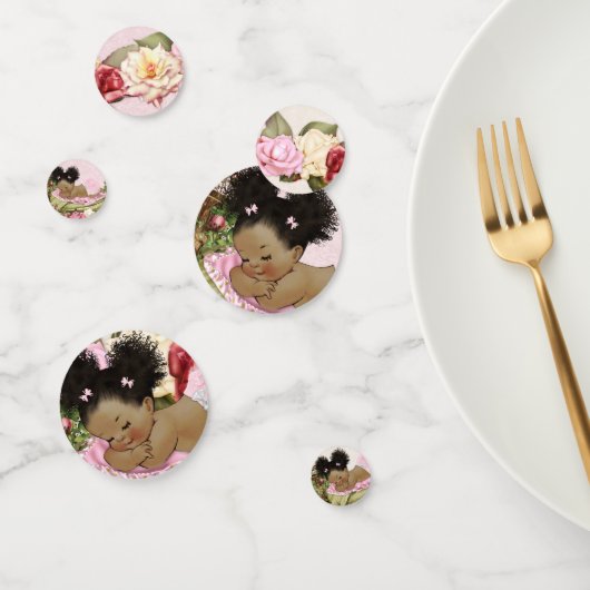 ベビーガーデンバラピンクアイボリーグリーンアフロプフス コンフェッティ (グループ)