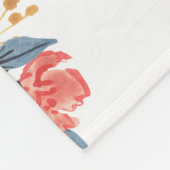 ベビーガーパーソナライズされたルマイルストーンフローラレインボー フリースブランケット (角)