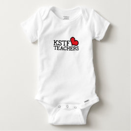 ベビーガーベラコットンワンピースとスナップ – ハート ベビーTシャツ