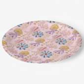 ベビーガーリーピンクザシーグリタリー ペーパープレート (アングル)