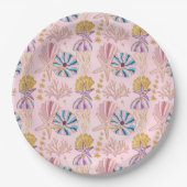ベビーガーリーピンクザシーグリタリー ペーパープレート (正面)