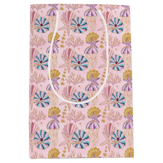 ベビーガーリーピンクザシーグリタリー ミディアムペーパーバッグ (正面)