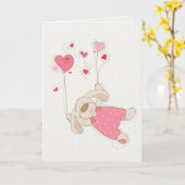 ベビーガールおめでとうカード カード (黄色い花)