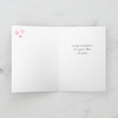 ベビーガールおめでとうカード カード (内部)