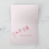 ベビーガールおめでとう カード (内部)