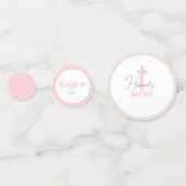 ベビーガールかわいいバプテスマのテーブル紙吹雪 コンフェッティ (正面)