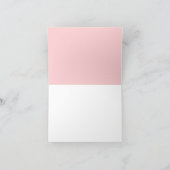 ベビーガールかわいいバプテスマ折り畳みサンキューカード サンキューカード (内部)