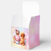 ベビーガールとアプリコットプードル フェイバーボックス (オープン)