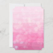 ベビーガールとテディベアーピンク赤ちゃんシャワー民族 招待状 (裏面)