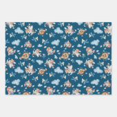 ベビーガールと少年をテーマにした ラッピングペーパーシート (正面2)