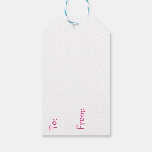 ベビーガールと彼女のテディベア |女の子だ ギフトタグ (裏面)