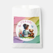 ベビーガールと彼女のテディベア |女の子だ フェイバーバッグ (正面)