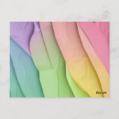 ベビーガールと彼女のテディベア |女の子の赤ちゃんシャワー ポストカード (裏面)