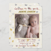 ベビーガールと彼女のバニー新着 案内状 (正面/裏面)