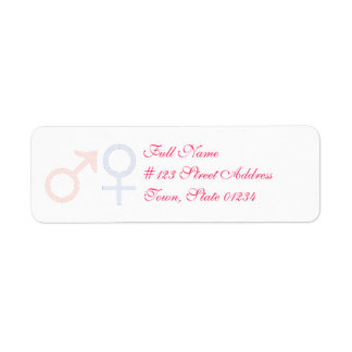 ベビーガールと男の赤ちゃんの宛名ラベル ラベル
