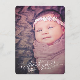 ベビーガールのお披露目＆お礼 誕生のお知らせ 案内状