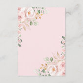 ベビーガールのためのバレンタインフローラスウィートブック エンクロージャーカード (裏面)