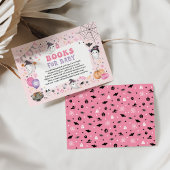 ベビーガールのためのピンクのブハロウィーン幽霊の本 エンクロージャーカード