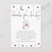 ベビーガールのための本ハロウィーン幽霊ベビーシャワー エンクロージャーカード (正面)