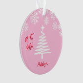 ベビーガールのための私の最初のクリスマスオーナメント オーナメント (正面)