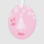 ベビーガールのための私の最初のクリスマスオーナメント オーナメント (正面)