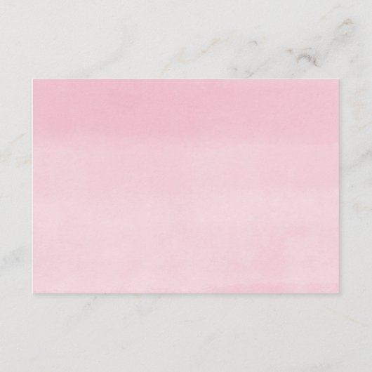 ベビーガールのための象の緑のピンクの風船の本 エンクロージャーカード (裏面)