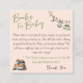 ベビーガールのシャワーエンクロージャカード用の本 エンクロージャーカード (正面)