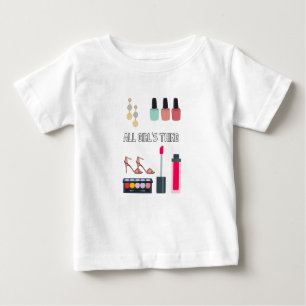 ベビーガールのジャージスーツ ベビーTシャツ