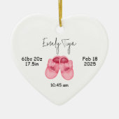 ベビーガールの初めてのクリスマスオーナメントファースト セラミックオーナメント