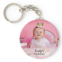 ベビーガールの最初の誕生日の写真と名前