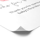 ベビーガールの服装本ベビーサイン ポスター (角)