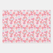 ベビーガールの水彩包み紙 ラッピングペーパーシート (正面2)