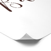 ベビーガールの衣服赤ちゃんシャワー歓迎サイン ポスター (角)