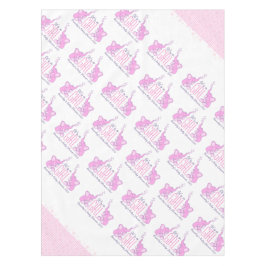 ベビーガールの赤ちゃんシャワー象のテーブルクロス テーブルクロス