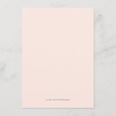 ベビーガールの願いボホピンクのフローラパンパ アドバイスカード (裏面)