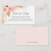 ベビーガールぼほフローラパンパスグラスのための本 エンクロージャーカード (正面/裏面)