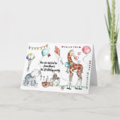 ベビーガールまたはボーイズ1st誕生日パーティの招待状 招待状 (正面)