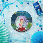 ベビーガールアンダーザシーガールパーティープレート ペーパープレート (パーティー)