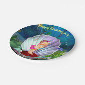 ベビーガールアンダーザシーガールパーティープレート ペーパープレート (アングル)