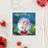 ベビーガールアンダーザシーナプキンスパーティー スタンダードカクテルナプキン (インサイチュ)