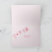 ベビーガールイタリアンおめでとう カード (内部)