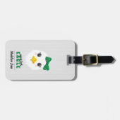 ベビーガールイーグルグリーンバッグラベル ラゲッジタグ (正面横)