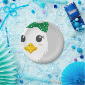 ベビーガールイーグルグリーンベビーシャワー紙プレート ペーパープレート (パーティー)